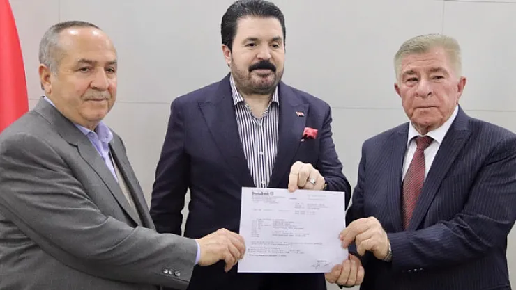 Ağrı'da cami inşaatına 1 milyon lira bağış yapıldı