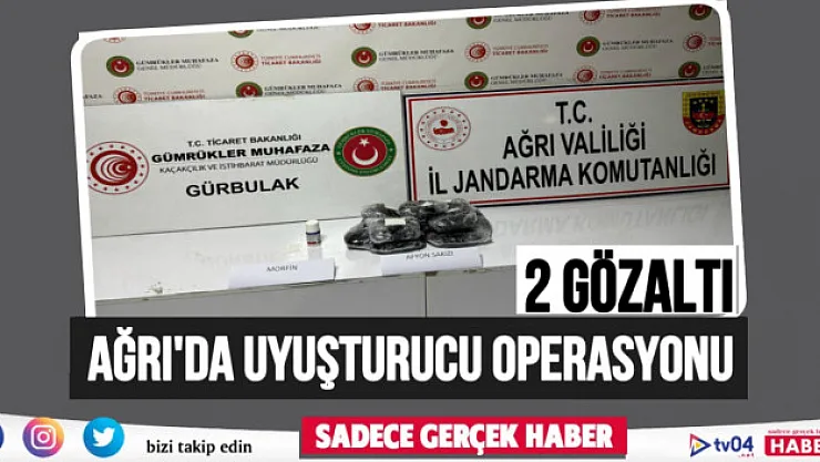 Ağrı'da çok sayıda uyuşturucu yakalandı