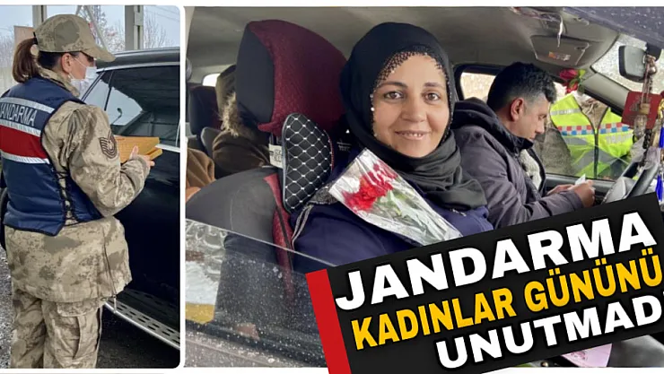 Ağrı'da jandarma kadınlar gününü unutmadı