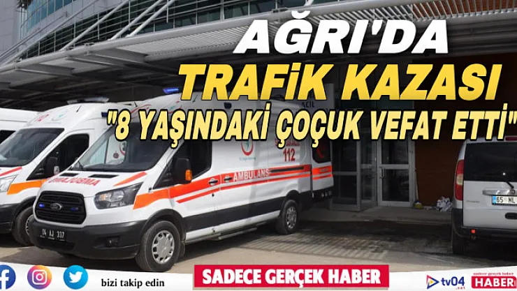 Ağrı'da otomobilin çarptığı 8 yaşındaki çocuk hayatını kaybetti