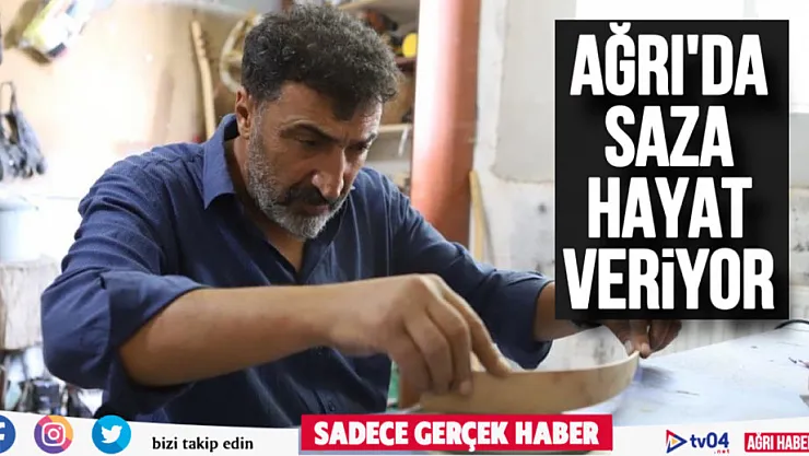 Ağrı'da saza işlediği her tel bir gönülde hayat buluyor