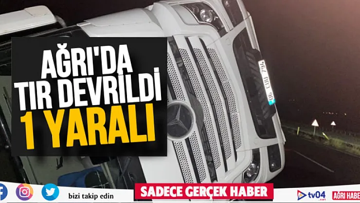 Ağrı'da yaşanan trafik kazasında bir kişi yaralandı