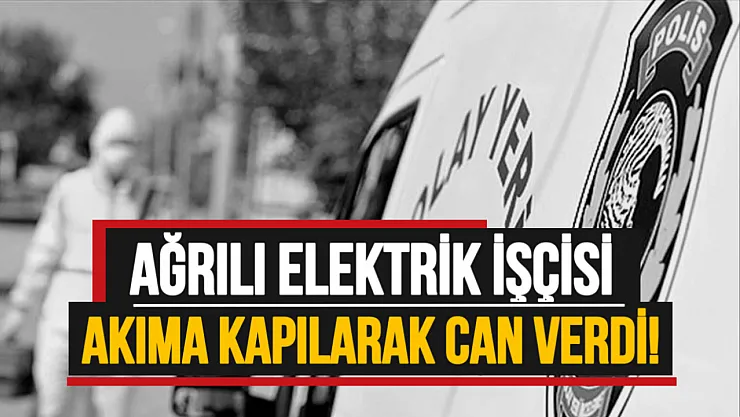 Ağrılı elektrik işçisi akıma kapılarak canından oldu!