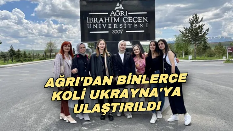 AİÇÜ'lü öğrenciler binlerce koliyi Ukrayna'ya ulaştırdı