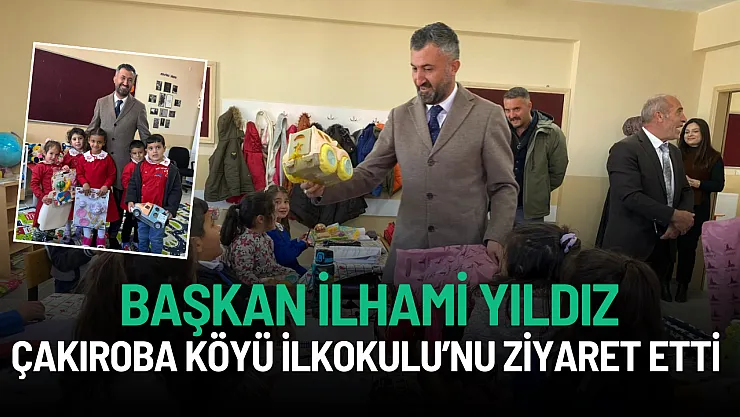 AK Parti Ağrı İl Başkanı İlhami Yıldız, Çakıroba Köyü İlkokulu'nu Ziyaret Etti