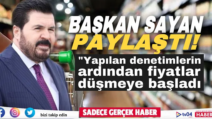 Başkan Sayan'ın kapatma kararının ardından zincir marketler fiyat düşürdü