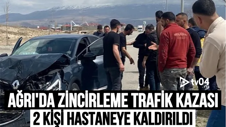Doğubayazıt'ta zincirleme trafik kazası: 2 kişi yaralandı