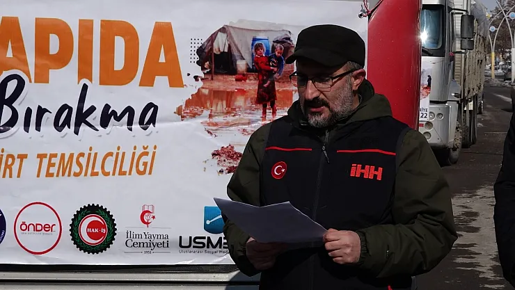 Ağrı İHH savaş mağdurlarını unutmadı