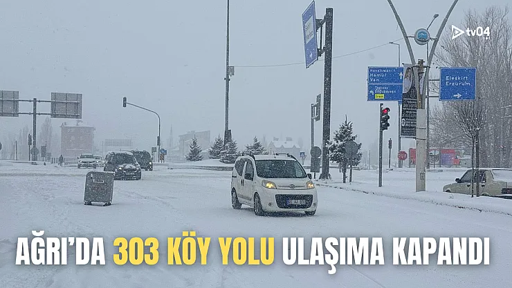 Kar Yağışı ve Tipi Ağır'ı Kar Altında Bıraktı