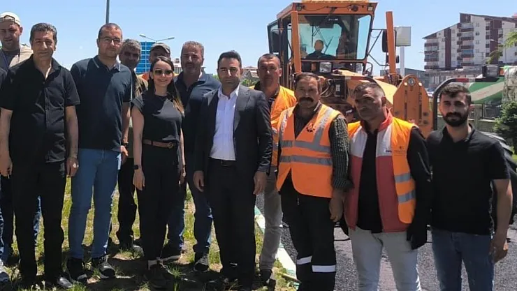 Karayolları ve İl Sağlık Müdürlüğü İş Birliğiyle Hastane Yolu Asfaltlanıyor