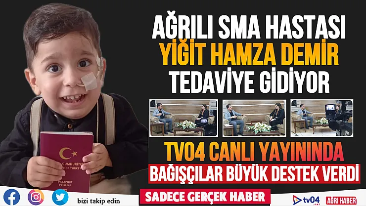 Kazanan Ağrılı SMA Hastası Yiğit Hamza oldu! Teşekkürler Ağrı