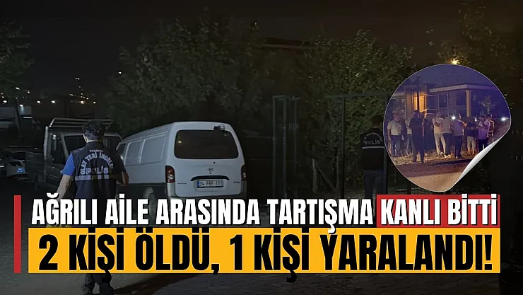Kocaeli'de Ağrılı Aile Bireyleri Arasında Silahlı Kavga: 2 Ölü, 1 Yaralı