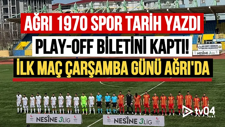 KOLİBRİ AĞRI 1970 SPOR EVİNDE TARİH YAZDI: 2-1'LİK GALİBİYETLE PLAY-OFF BİLETİNİ KAPTI