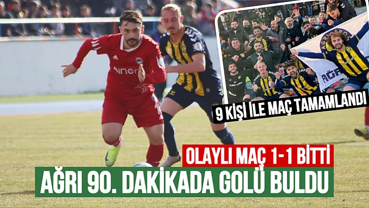 Olaylı Maçta: Kırıkkale FK 1-1 Kolibri Ağrı 1970 Spor: Son Dakika Golüyle Kritik Bir Puan