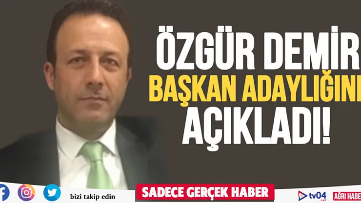 Özgür Demir Belediye Başkanlığı adaylığını açıkladı