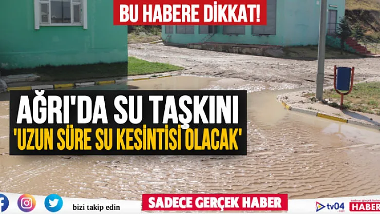 Yazıcı barajından su taşkını, şehir merkezinde su kesintisi olacak!