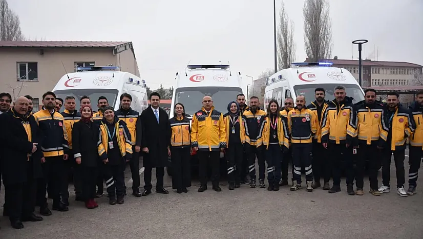 Ağrı'nın Acil Sağlık Gücüne 7 Yeni Ambulans Takviyesi