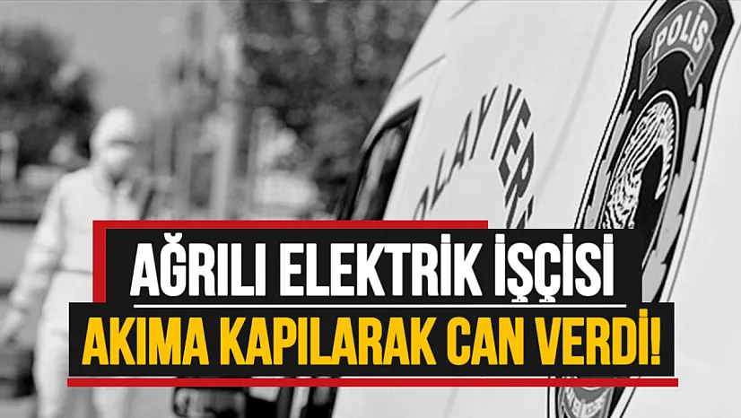 Ağrılı elektrik işçisi akıma kapılarak canından oldu!