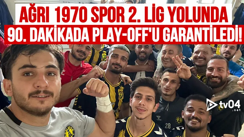 KOLİBRİ AĞRI 1970 SPOR, TEPECİK DEPLASMANINDAN ZAFERLE DÖNDÜ – PLAY-OFF GARANTİLENDİ!