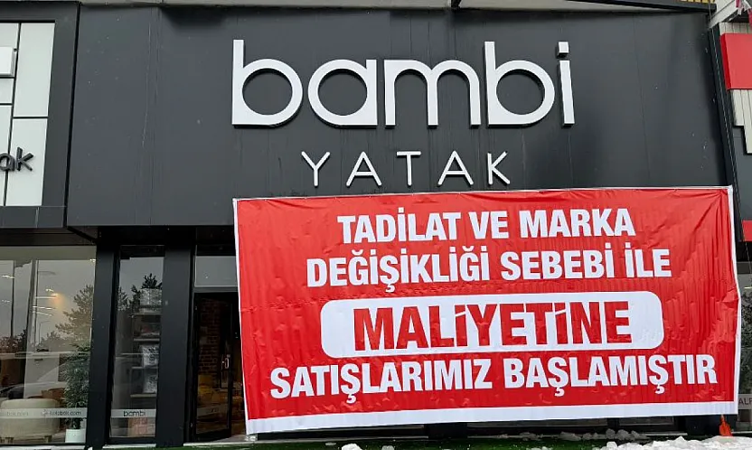Ağrı'da Bambi'den tadilat nedeniyle maliyetine satış başladı
