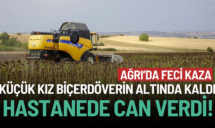 Ağrı'da Biçerdöver Faciası: Ayçiçeği Toplayan 12 Yaşındaki N.S. Can Verdi