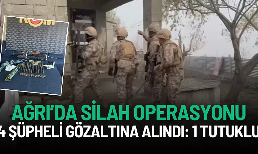 Ağrı'da Kaçak Silah Operasyonu: 4 Şüpheli Yakalandı