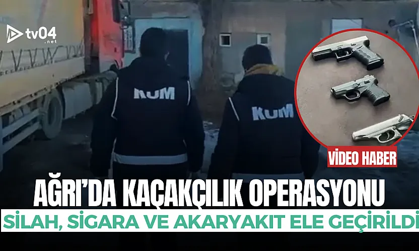 Ağrı'da kaçakçılık operasyonu: Silah, sigara ve akaryakıt ele geçirildi