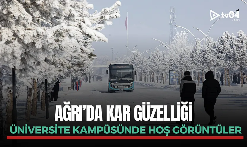 Ağrı'da kar güzelliği: Üniversite Kampüsü kartpostallık görüntüler sundu