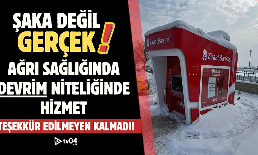 Ağrı'da Sağlığa 'Çağ Atlatan' Hizmet: Hastane Bahçesine ATM Kuruldu