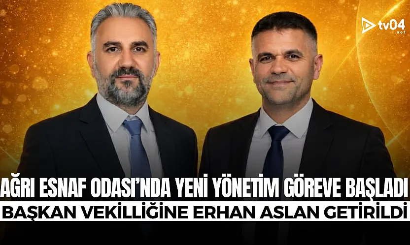 Ağrı Esnaf Odası'nda yeni yönetim göreve başladı