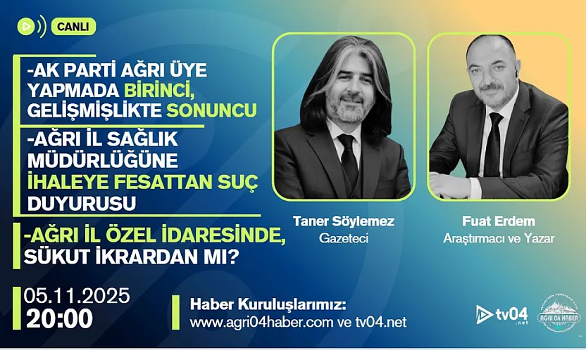 Ağrı Gündemi: AK Parti, Sağlık Müdürlüğü ve Özel İdare'deki Kritik İddialar