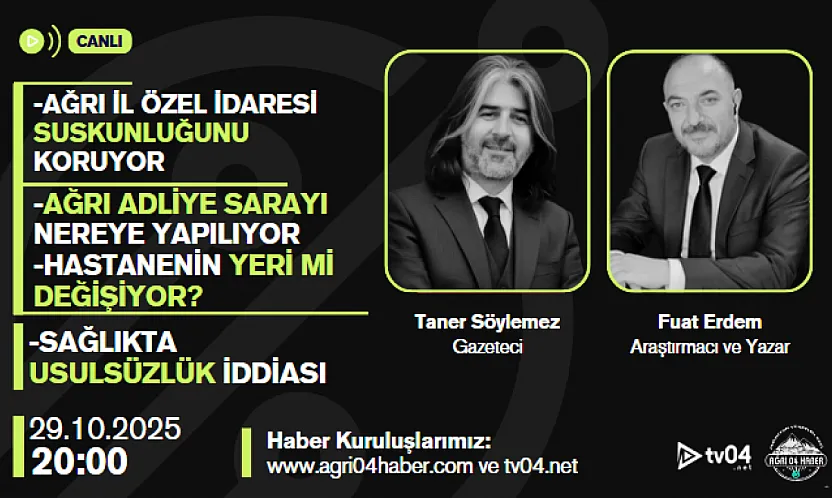 Ağrı Gündemi: Rüşvet, Hastane ve Adliye Tartışmaları Canlı Yayında!