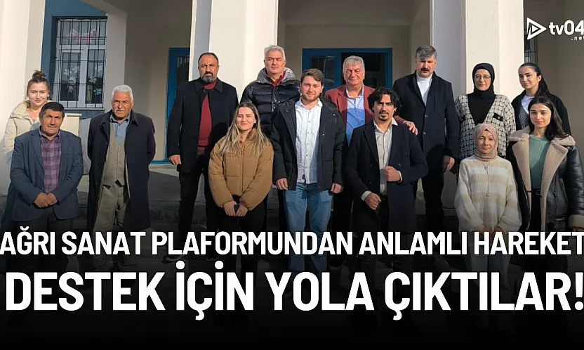 Ağrı Sanat Platformu'ndan Eğitime Destek