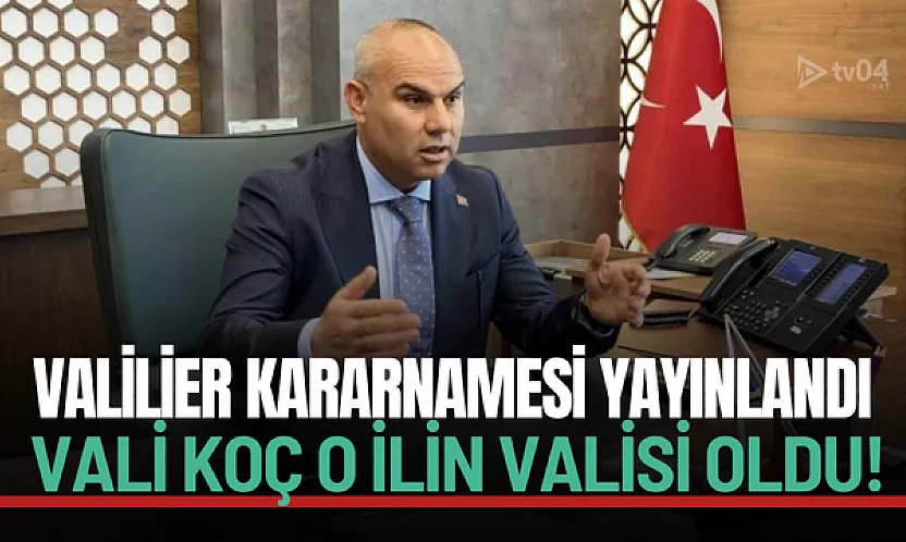 Ağrı Valisi Mustafa Koç Giresun Valiliğine atandı!