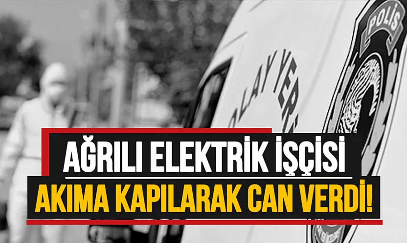 Ağrılı elektrik işçisi akıma kapılarak canından oldu!