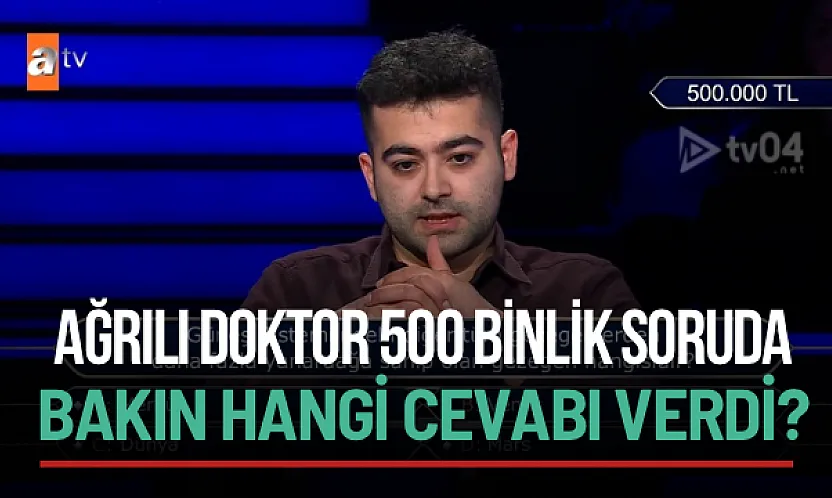 Ağrılı Memet Sakin Milyoner'de Büyük Heyecan Yaşattı