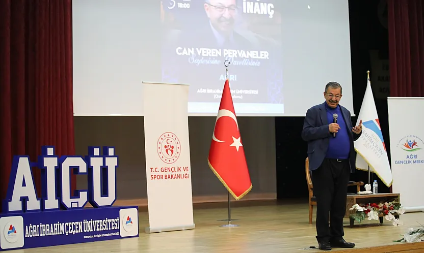 AİÇÜ'de Hayati İnanç'tan 'Can Veren Pervaneler' Söyleşisi