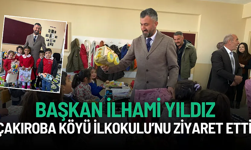 AK Parti Ağrı İl Başkanı İlhami Yıldız, Çakıroba Köyü İlkokulu'nu Ziyaret Etti