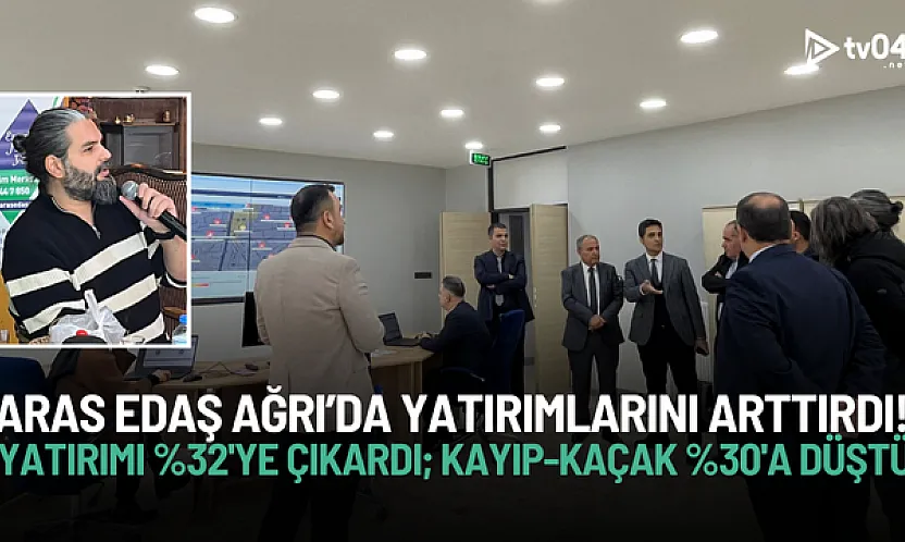 Aras EDAŞ Ağrı Yatırımı Arttı: Kayıp-Kaçak Yüzde 64'ten Yüzde 30'a İndi
