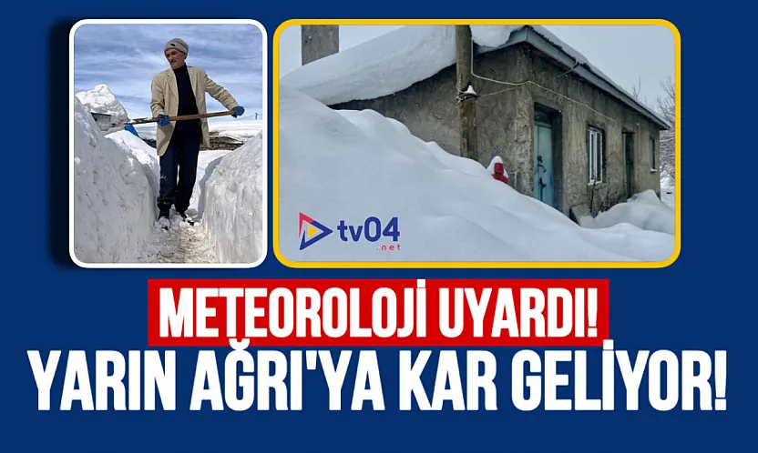 Doğu Anadolu'ya Kuvvetli Kar Uyarısı: Ağrı'da 5–20 cm Kar Bekleniyor